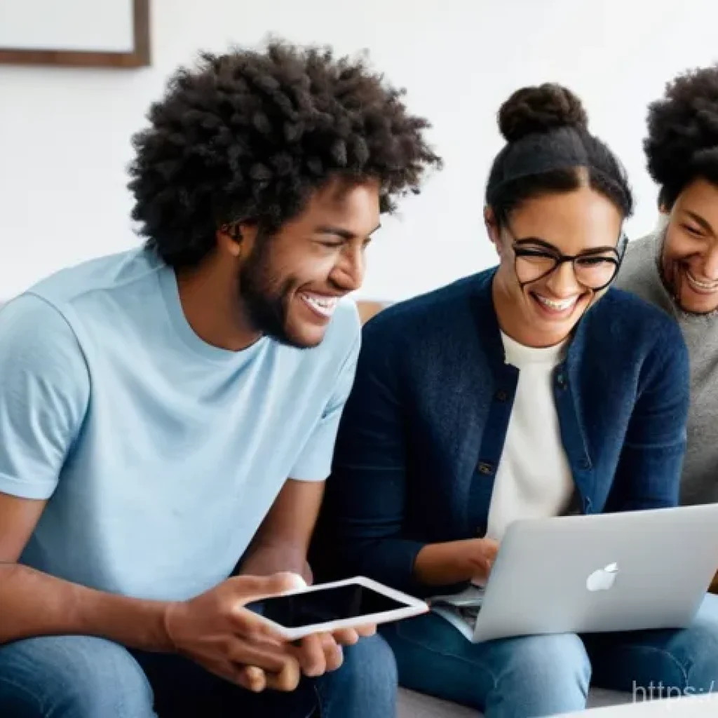 macOS에서 파일 공유 설정 방법 - **Prompt 1: Seamless AirDrop Sharing at a Cozy Gathering**
A group of diverse friends, aged in t...