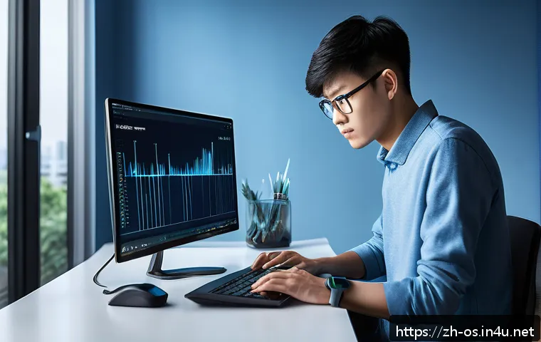운영체제별 네트워크 설정 비교 - A modern home office setup showing a person adjusting advanced router settings on a sleek laptop scr...